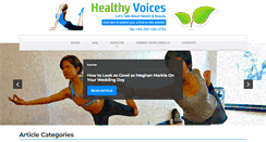 Desktop Screenshot of healthyvoices.net